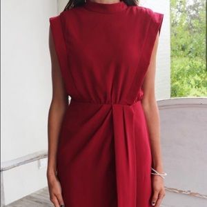 TCEC Wrap-Front Dress